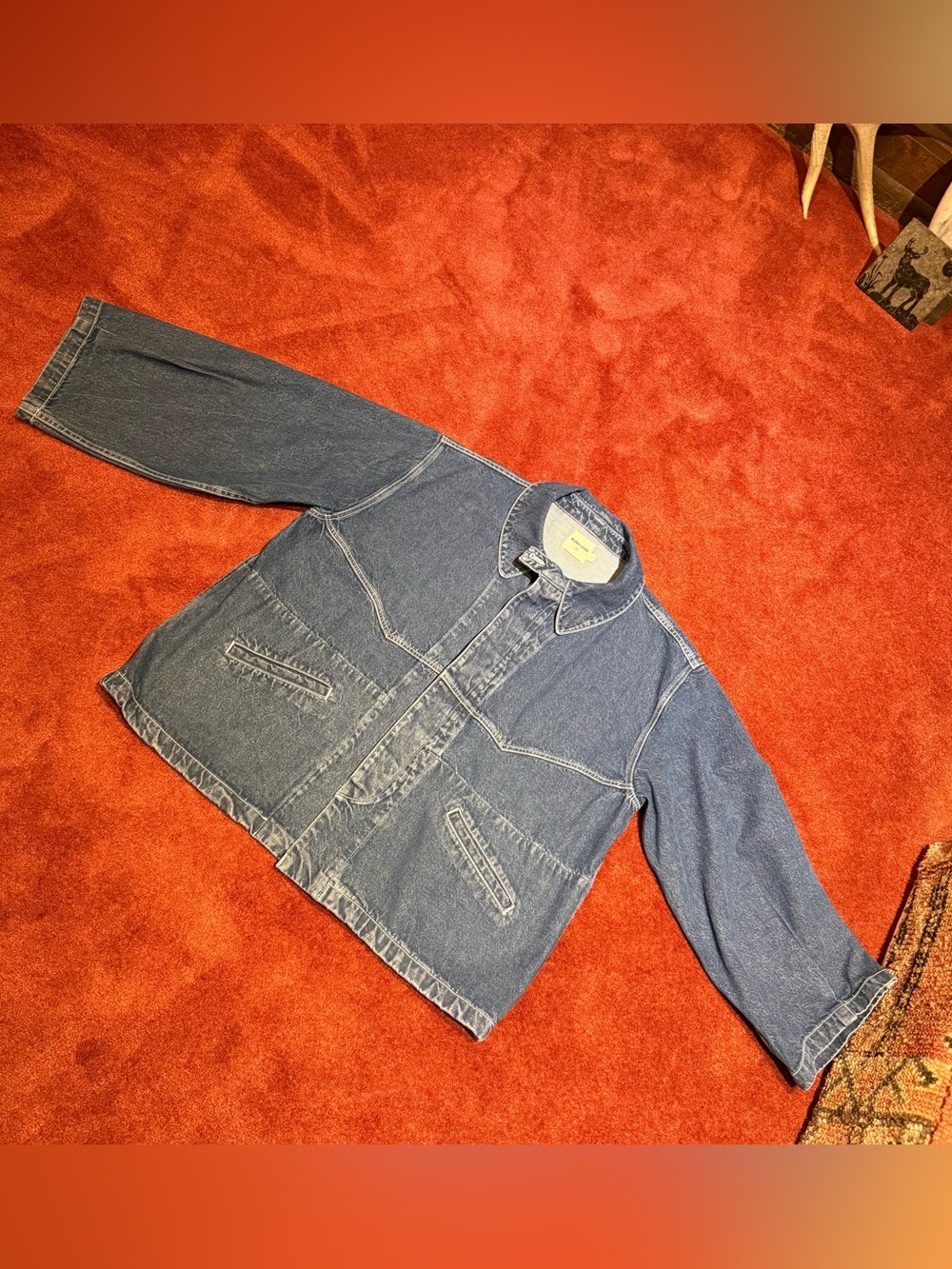 Rudy Jude Big Denim Jacket in Tumbled Indigo - Picture 7 of 8